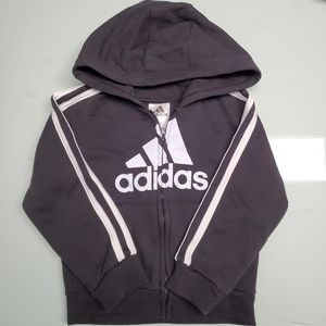 NWOT Adidas Black Zip Hoodies, sz 3t